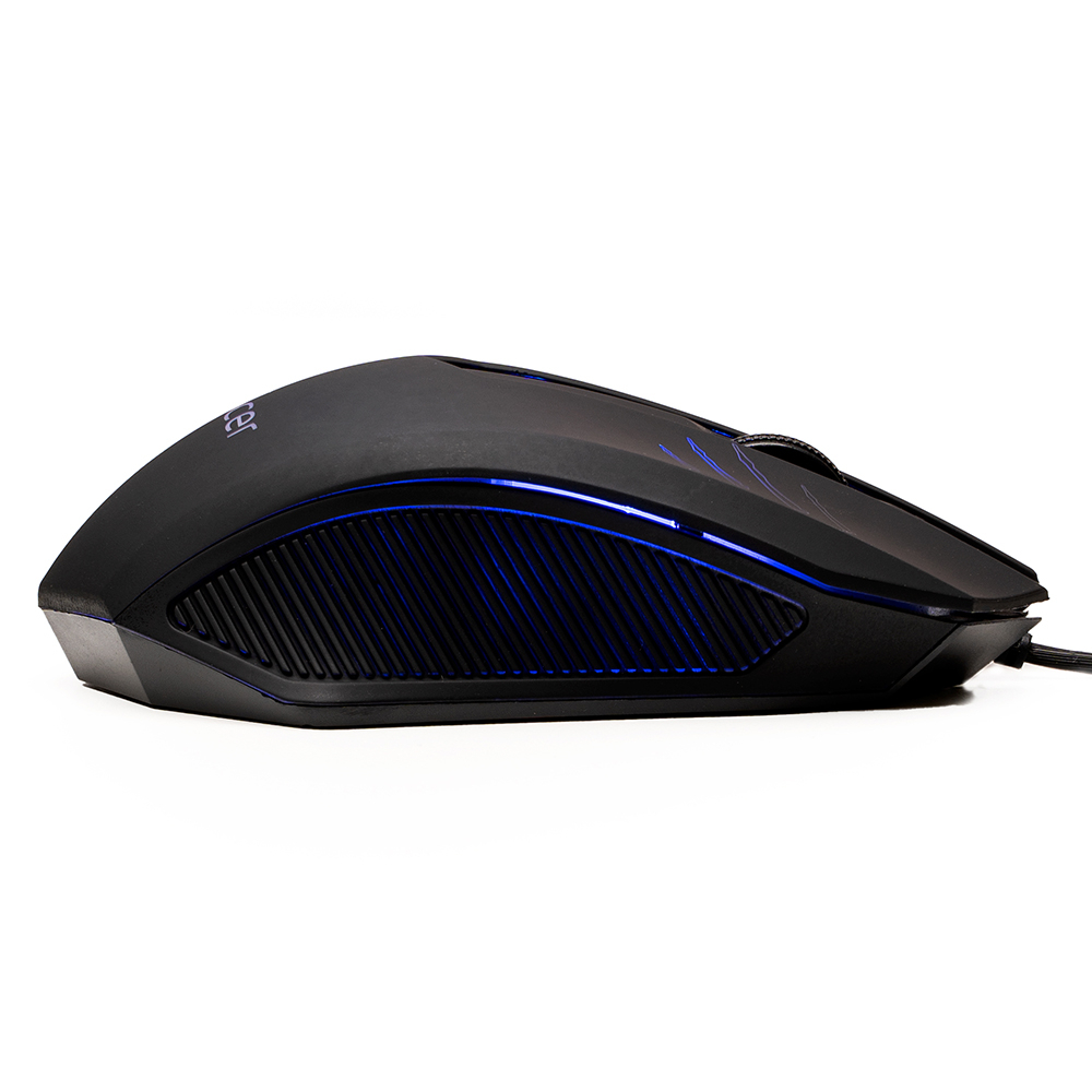 MOUSE  Spacer, PC sau NB, cu fir, USB, optic, 1000 dpi, butoane/scroll 3/1, iluminare, negru, Cod Produs: SPMO-M20 [4]