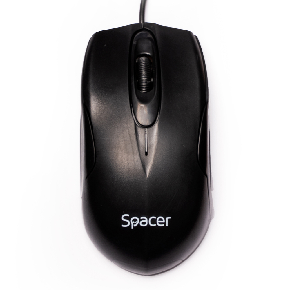 MOUSE  Spacer, PC sau NB, cu fir, USB, optic,  1200 dpi, butoane/scroll 3/1, , negru, Cod Produs: SPMO-M11 [2]