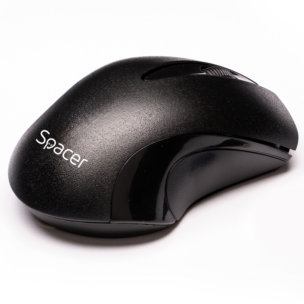 MOUSE  Spacer, PC sau NB, wireless, 2.4GHz, optic, 1200 dpi, butoane/scroll 3/1, , negru, Cod Produs: SPMO-W12 [3]
