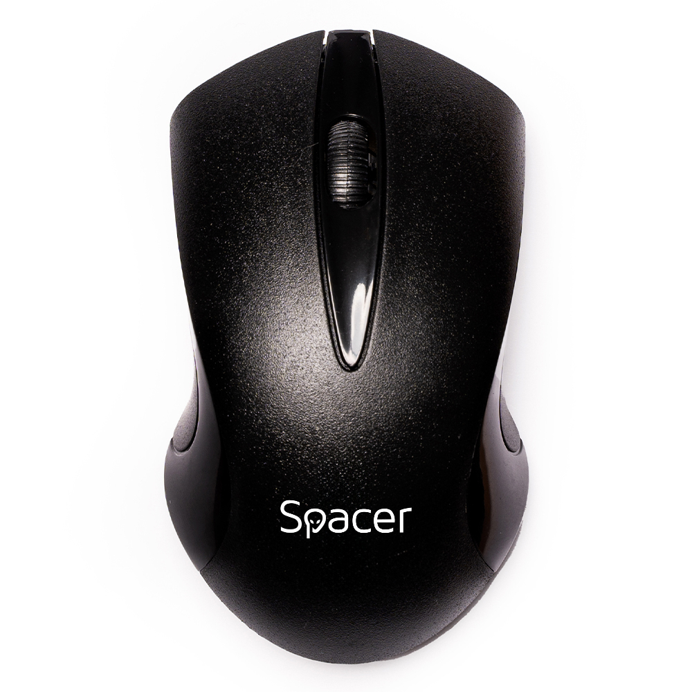 MOUSE  Spacer, PC sau NB, wireless, 2.4GHz, optic, 1200 dpi, butoane/scroll 3/1, , negru, Cod Produs: SPMO-W12 [2]