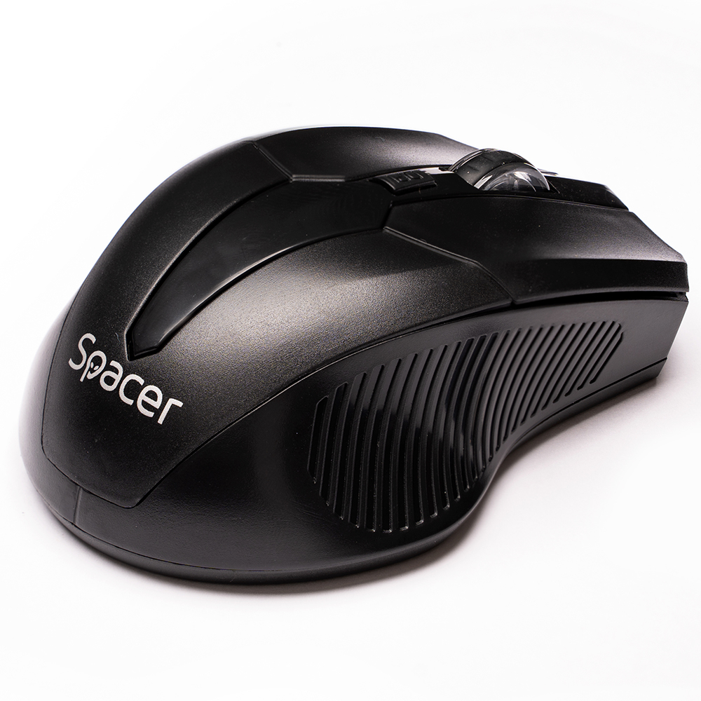 MOUSE  Spacer, PC sau NB, wireless, 2.4GHz, optic, 1600 dpi, butoane/scroll 4/1,buton ON/OFF, negru, Cod Produs: SPMO-W02 [3]