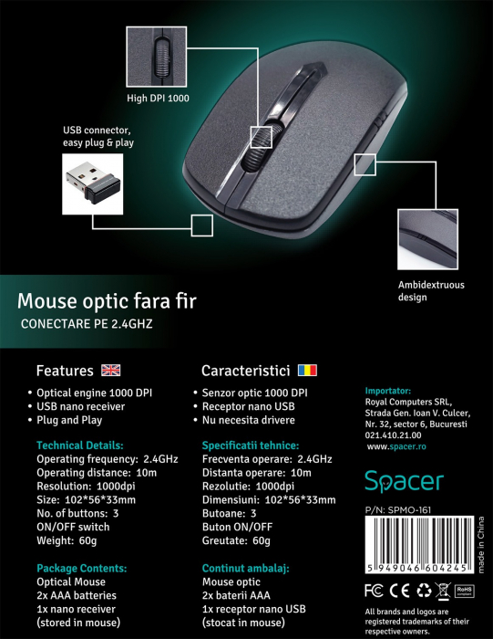 Mouse Spacer SPMO-161 [6]