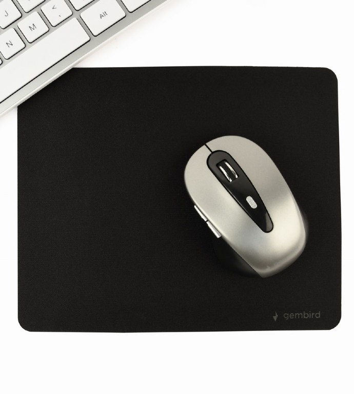 MousePAD GEMBIRD ,  cauciuc si material textil ,  220 x 180 x 3 mm ,  negru ,  Cod Produs: MP-S-BK [3]