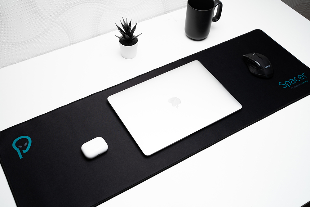 MousePAD SPACER gaming ,  cauciuc si material textil ,  900 x 300 x 3 mm ,  negru Cod Produs: SP-PAD-GAME-B-BK [4]