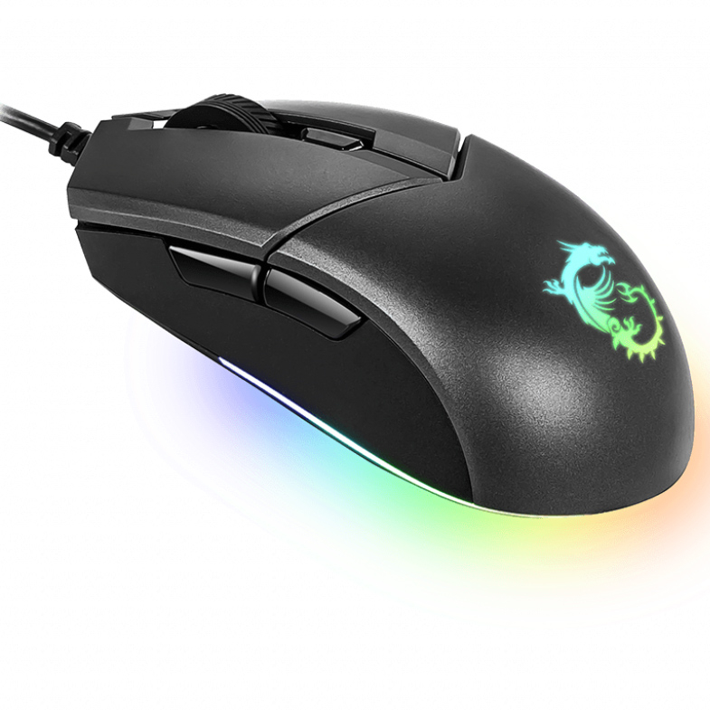 MSI Clutch GM11 wired symmetrical design Optical GAMING Mouse with RGB lighting ,  Cod Produs: CLUTCH GM11 [3]
