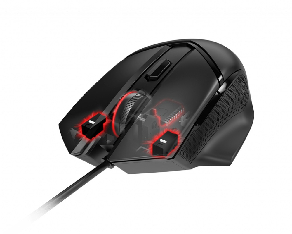 MSI Clutch GM20 ELITE Right handed Optical GAMING Mouse Max DPI 6400 Adjustable Weight system RGB lighting with the ability ,  Cod Produs: CLUTCH GM20 ELITE [4]