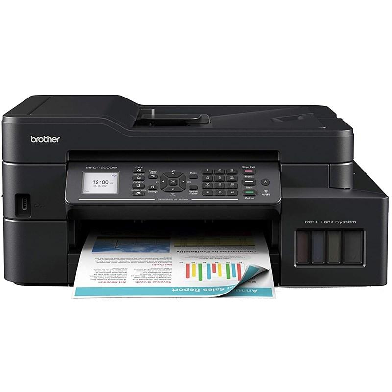 Multifunctional Inkjet CISS Color Brother MFC-T920DW , A4 , Functii: Impr|Scan|Cop|Fax , Vit Print Mono: 17ppm , Vit print color: 16ppm , Conectiv: USB|Ret|Wi-Fi , Duplex: Da , ADF: ADF (timbru verde [1]