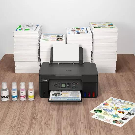 Multifunctional Inkjet CISS Color Canon G3470 Black, A4, Functii: Impr.|Scan.|Cop., Viteza de Printare Monocrom: 11ipm, Viteza de printare color: 6ipm, Conectivitate:USB|WIFI, Duplex:Nu, ADF:Nu(incl.T [3]