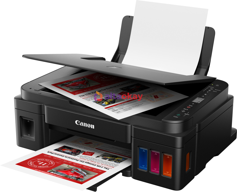 Multifunctional Inkjet CISS Color Canon Pixma G3411 , A4 , Functii: Impr.|Scan.|Cop. , Viteza Print Mono: 8.8ppm , Viteza print color: 5ppm , Conectiv: USB|Wi-Fi , Duplex: Nu , ADF: Nu(Timbru Verde 8 [1]