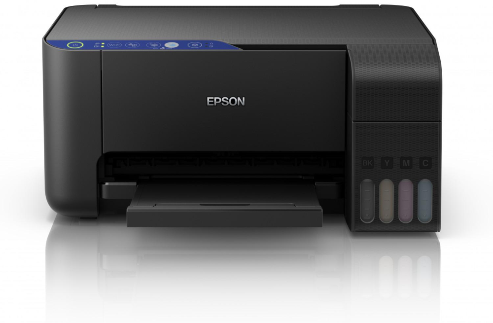 Multifunctional Inkjet CISS Color Epson L3151 , A4 , Functii: Impr.|Scan.|Cop. , Vit de Prin Mono: 11 ppm , Vit print color: 5.5 ppm , Conectiv: USB|Wi-Fi , Duplex: nu , ADF: Nu(Timbru Verde 7.5l [1]