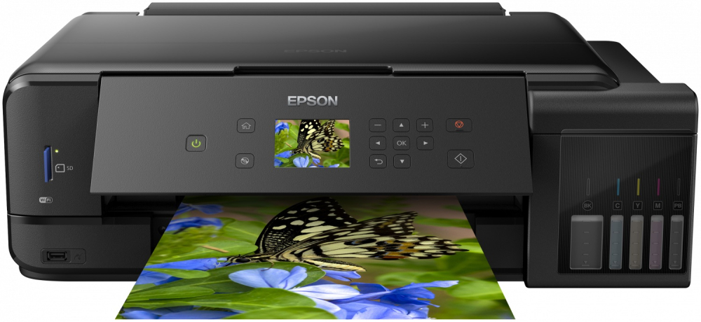 Multifunctional Inkjet CISS Color Epson L7180 , A4 , Functii: Impr|Scan|Cop , Viteza Print Mono: 13 ppm , Viteza Print color: 10 ppm , Conectiv: USB|Retea|Wi-Fi , Duplex: Da , ADF: Nu(Timbru Verde 21 [1]