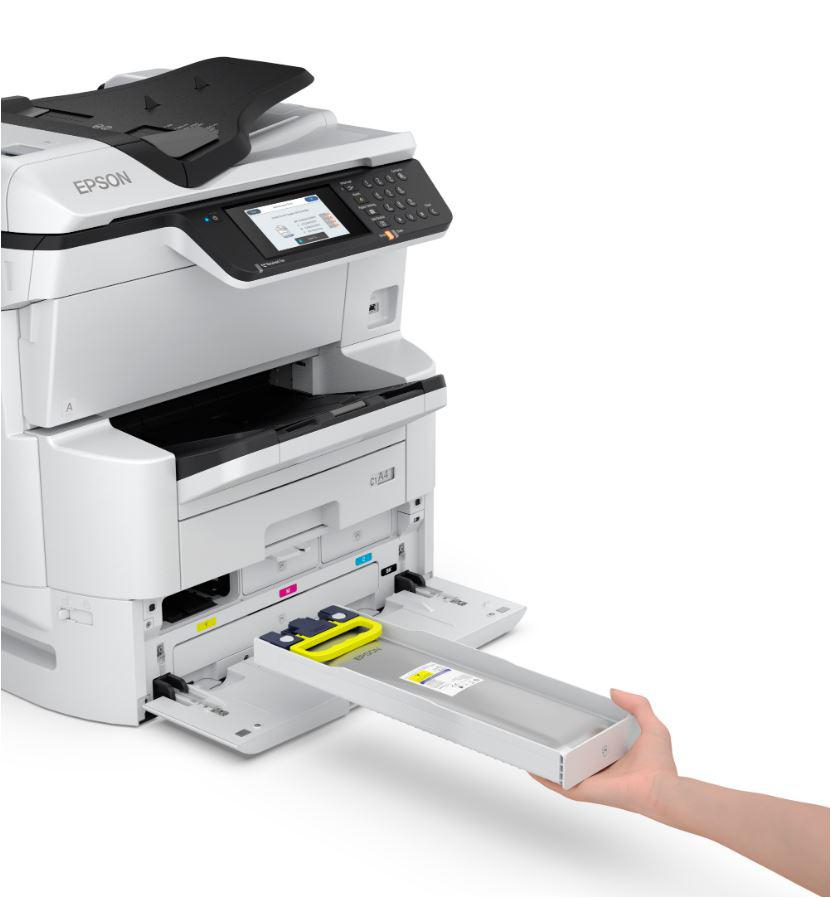 Multifunctional Inkjet CISS Color EPSON WF-C878RDWF , A3+ , Functii: Impr|Scan|Cop|Fax , Vit Print Mono: 25ppm , Vit Print color: 24ppm , Conectiv: USB|Retea|Wi-Fi Duplex: Da ADF: ADF(Timbru Verde 11l [3]