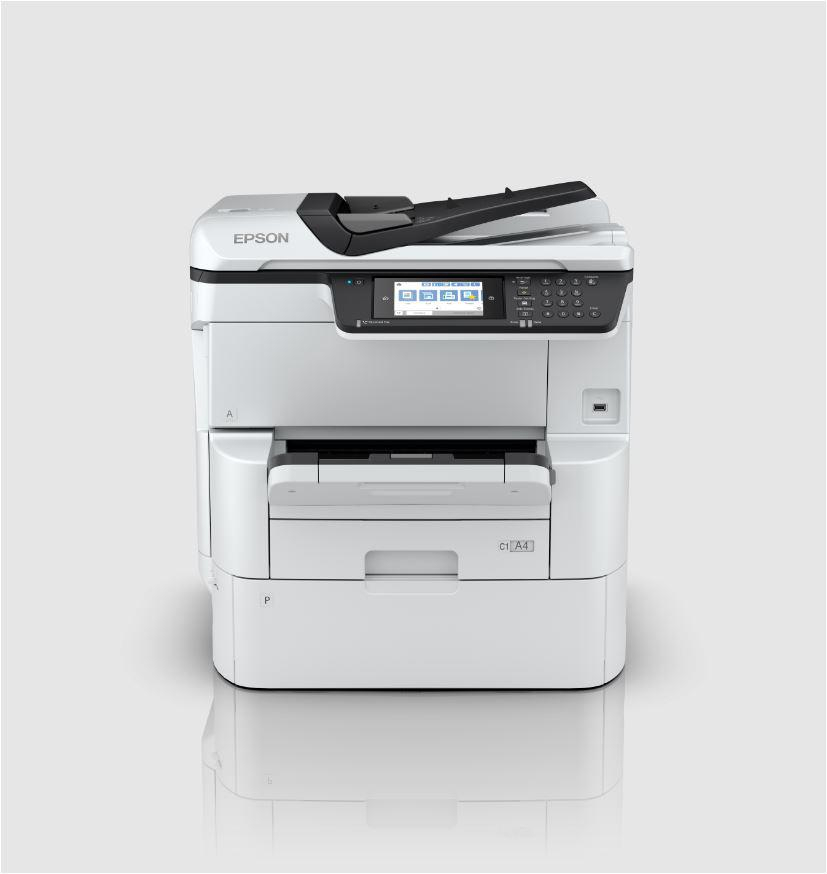 Multifunctional Inkjet CISS Color EPSON WF-C878RDWF , A3+ , Functii: Impr|Scan|Cop|Fax , Vit Print Mono: 25ppm , Vit Print color: 24ppm , Conectiv: USB|Retea|Wi-Fi Duplex: Da ADF: ADF(Timbru Verde 11l [1]