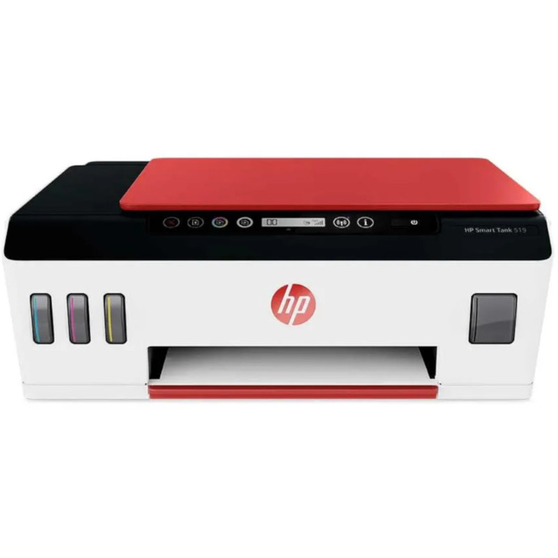 Multifunctional Inkjet CISS Color HP Smart Tank 519 AiO , A4 , Functii: Impr|Scan|Cop , Viteza Print Mono: 11 ppm , Viteza Print color: 5 ppm , Conectiv: USB|Wi-Fi|BTH , Duplex: Nu , ADF: Nu(timbru [1]