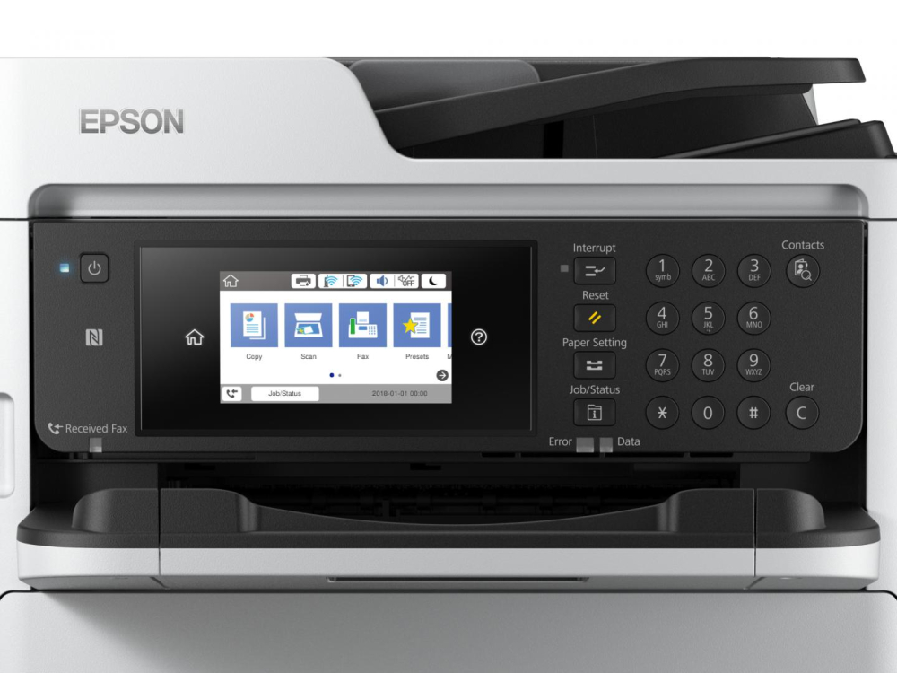 Multifunctional Inkjet CISS Mono EPSON WF-M5799DWF A4 Functii: Impr|Scan|Cop|Fax Viteza Print Mono: 34ppm Viteza Print color: Conectiv: USB|Retea|Wi-Fi Duplex: Da ADF: ADF(Timbru Verde 11lei) , C11CG0 [4]