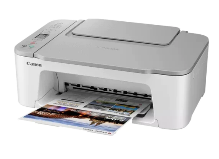 Multifunctional Inkjet Color Canon Pixma TS3451 White , A4 , Functii: Impr|Scan|Cop , Viteza Print Mono: 7.7ipm , Viteza Print color: 4ipm , Conectiv: USB|Wi-Fi , Duplex: Nu , ADF: Nu(timbru verde 11 [2]