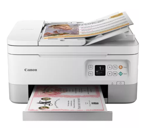 Multifunctional Inkjet Color Canon Pixma TS7451a White , A4 , Functii: Impr|Scan|Cop , Viteza Print Mono: 13ipm , Viteza Print color: 6.8ipm , Conectiv: USB|Wi-Fi , Duplex: Da , ADF: ADF(timbru verde  [2]