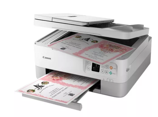 Multifunctional Inkjet Color Canon Pixma TS7451a White , A4 , Functii: Impr|Scan|Cop , Viteza Print Mono: 13ipm , Viteza Print color: 6.8ipm , Conectiv: USB|Wi-Fi , Duplex: Da , ADF: ADF(timbru verde  [4]