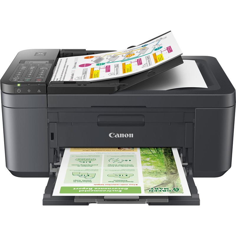 Multifunctional InkJet Color Canon TR4755i, A4, Functii: Impr.|Scan.|Cop.|Fax, Viteza de Printare Monocrom: 8.8ppm, Viteza de printare color: 4.4ppm, Conectivitate:USB|WIFI, Duplex:Da, ADF:ADF(incl.TV [2]