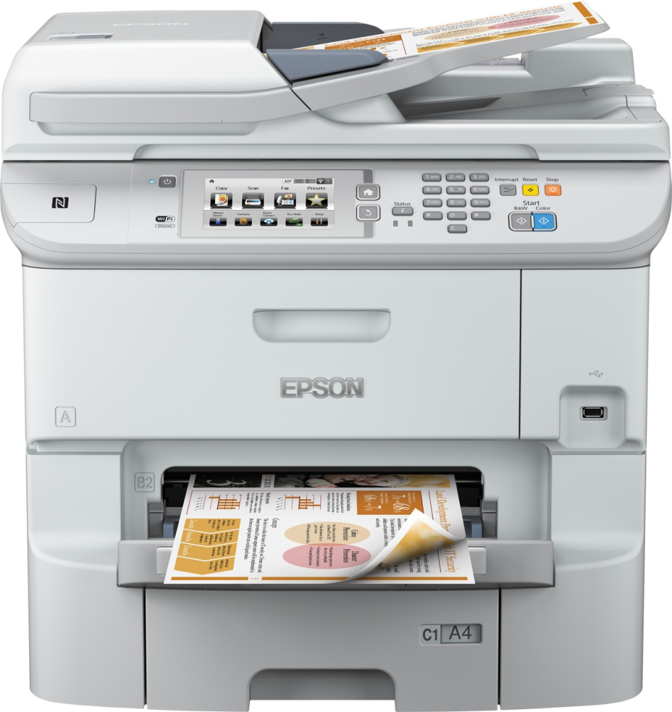 Multifunctional Inkjet Color Epson WF-6590DWF , A4 , Functii: Impr|Scan|Cop|Fax , Viteza Print Mono: 24 ppm , Viteza Print color: 24 ppm , Conectiv: USB|Retea|Wi-Fi , Duplex: Da , ADF: ADF(incl.TV 30 [1]