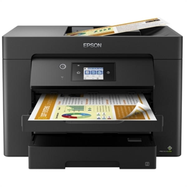 Multifunctional Inkjet Color Epson WF-7830DTWF , A3 , Functii: Impr.|Scan.|Cop , Viteza de Printare Monocrom: 25ppm , Viteza de printare color: 25ppm , Conectivitate: USB|Ret , Duplex: Nu , ADF [1]