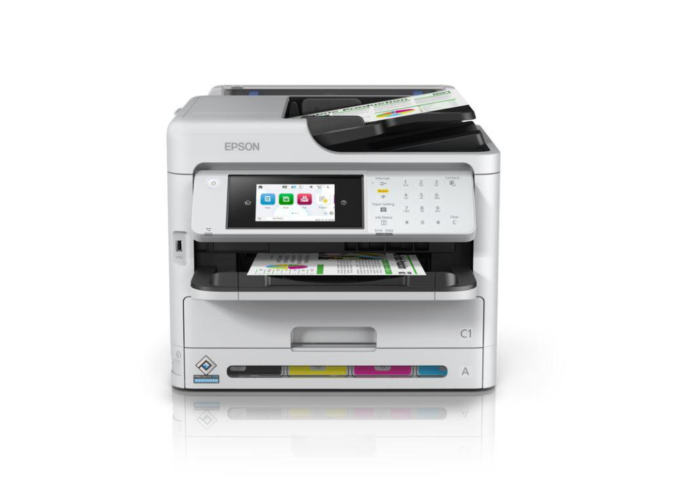 Multifunctional inkjet Color EPSON WF-C5890DWF A4 Functii: Impr|Scan|Cop|Fax Viteza Print Mono:34ppm Viteza Print color:34ppm Conectiv:Retea|WiFi Duplex:Da ADF:ADF, (Timbru Verde 11lei) C11CK23401(RAP [1]
