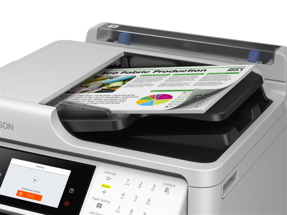 Multifunctional Inkjet Color Epson WF-M5899DWF, A4,Functii:Impr.|Scan.|Cop.|Fax, Vit de Print Mono: 34ppm,Vit de print color:34ppm,Conectiv:USB|Retea|Wi-Fi, Duplex:,ADF:Da(Timbru Verde 23lei),  C11CK7 [3]