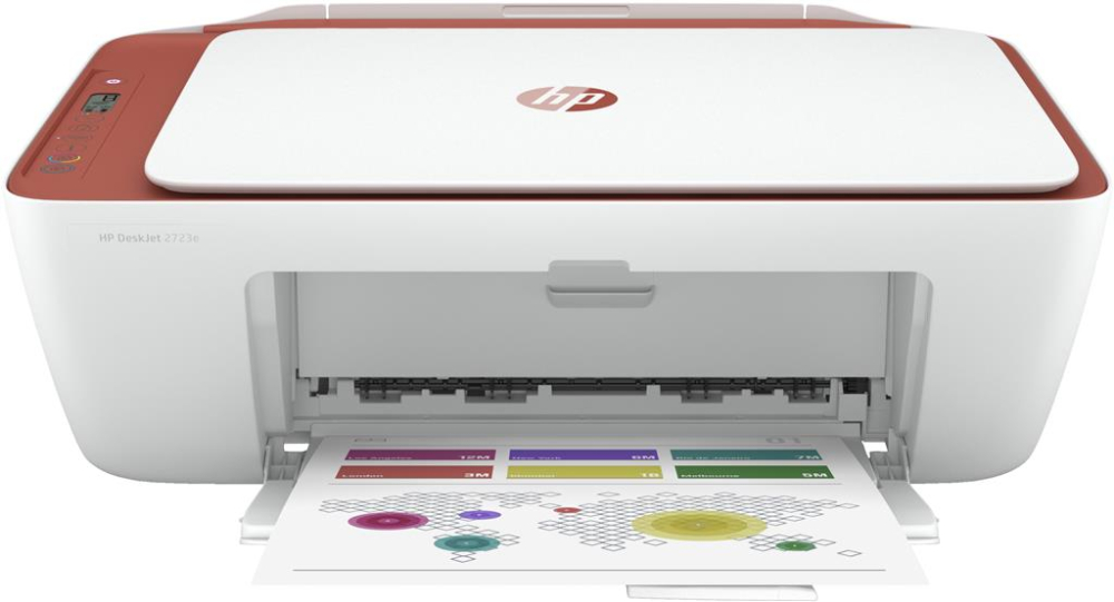 Multifunctional inkjet Color HP DJ 2723E AIO , A4 , Functii: Impr|Scan|Cop , Viteza Print Mono: 7.5ppm , Viteza Print color: 5.5ppm , Conectiv: USB|Wi-Fi , Duplex: Da , ADF: Nu(Timbru Verde 4lei) 26K [1]