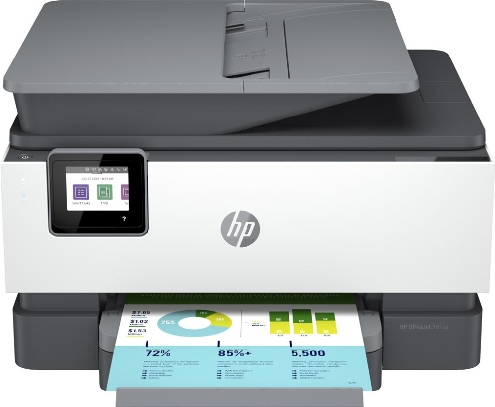 Multifunctional Inkjet Color HP OfficeJet Pro 9012E , A4 , Functii: Impr|Scan|Cop|Fax , Viteza Print Mono: 22ppm , Viteza Print color: 18ppm , Conectiv: USB|Ret|WiFi , Duplex: Da , ADF: ADF(timbru ver [1]