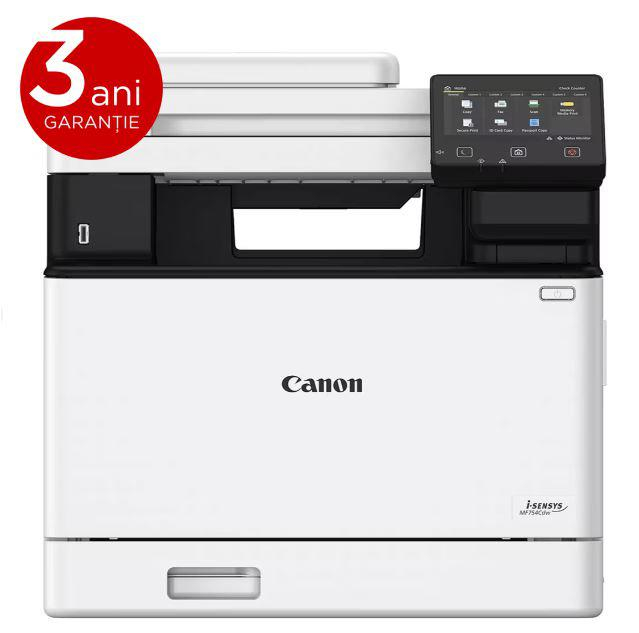 Multifunctional Laser Color Canon MF754CDW,A4,Functii:Impr|Scan|Cop|Fax., Vit de Print Mono:33ppm, Vit de print color:33ppm,Conectiv:USB|Ret|WiFi, Duplex:Da,ADF:ADF(timbru verde 40 lei) 5455C009AA [1]