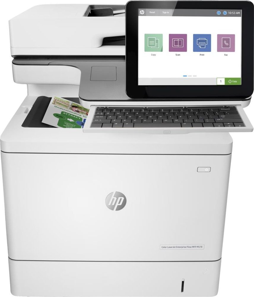 Multifunctional Laser Color HP MFP M578c , A4 , Functii: Impr|Scan|Cop|Fax , Viteza Print Mono: 46ppm , Viteza Print color: 22ppm , Conectiv: USB|Ret , Duplex: Da , ADF: ADF(timbru verde 40 lei) 7ZU [1]
