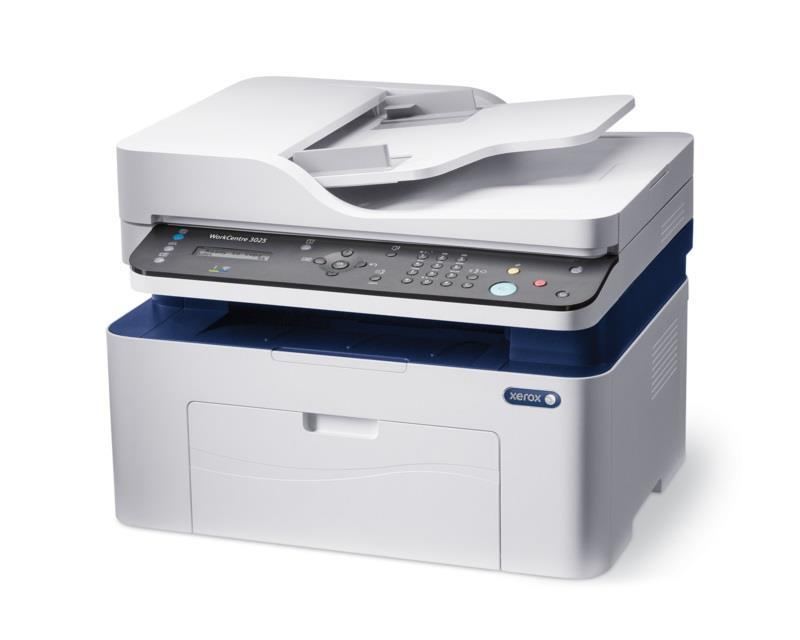 Multifunctional Laser Mono XEROX Workcentre 3025, A4, Functii: Impr.|Scan.|Cop.|Fax, Viteza de Printare Monocrom: 20ppm, Conectiv:USB|Ret|WiFi, Duplex:Nu, ADF:ADF(timbru verde 40 lei) 3025V_NI [2]