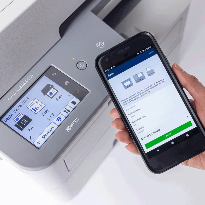 Multifunctionala Brother MFC-L2922DW laser monocrom, copiator cu ADF A4, printer A4 DUPLEX AUTOMAT, scaner A4, fax A4, wireless [5]