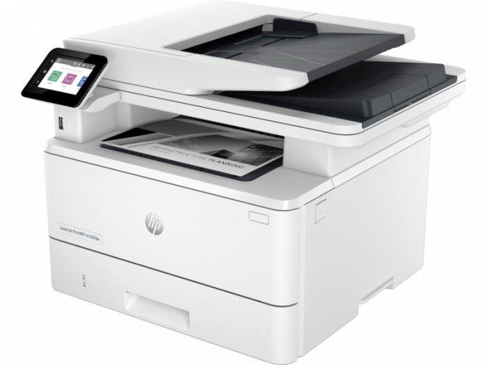 MULTIFUNCŢIONALA LASER MONOCROM A4 HP LaserJet Pro MFP M4102fdw cod 2Z624F Imprimare, Copiere, Scanare, Fax, DADF cu scanare fata-verso automata la o singura trecere, retea, USB, USB HOST, wireless [2]