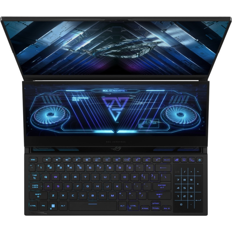 Notebook Asus 16 inch QHD+ ,  WQXGA ScreenPad Plus AMD Ryzen 9 7945HX 5.4 GHz Mem 32 GB SSD 1 TB RTX 4080 Video 12GB LAN 1xHDMI FHD 1080P cam 2.67 kg WIN 11 Pro Black Cod Produs: GX650PZ-NM062X [4]