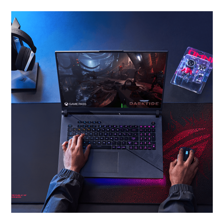Notebook ASUS ROG Strix SCAR 18 G834JYR Intel Core i9 18inch QHD+ MiniLED 240Hz 64GB 2TB M.2 SSD RTX4090 16GB W11P 3Y PUR Black Cod Produs: G834JYR-R6086X [7]