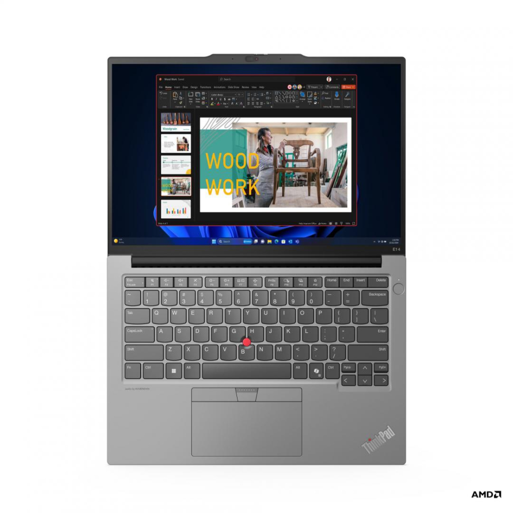 Notebook LENOVO ThinkPad E14 G6 AMD Ryzen 5 7535HS 14inch WUXGA 16GB DDR5 512GB SSD M.2 NOOS 3Y Onsite Cod Produs: 21M3003MRI [13]