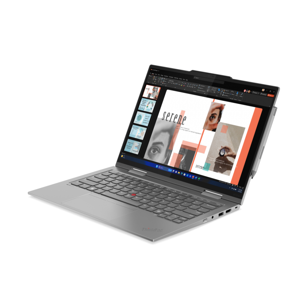 Notebook LENOVO ThinkPad X1 2-in-1 G9 Intel Core Ultra 7 155U 14inch WUXGA MT 32GB LP5X 1TB SSD M.2 UMA Wi-Fi 6E + BT FPR W11P 3Y Premier Cod Produs: 21KE002BRI [8]