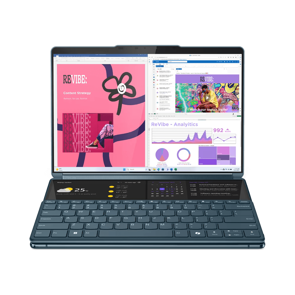 Notebook Lenovo YG Book9 13T 2.8K U7 155U 16 1T UMA W11H Cod Produs: 83FF002NRM [14]