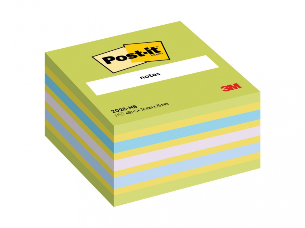 Notes adeziv 76 x 76 mm 450 file cub neon Post-it 3M [1]