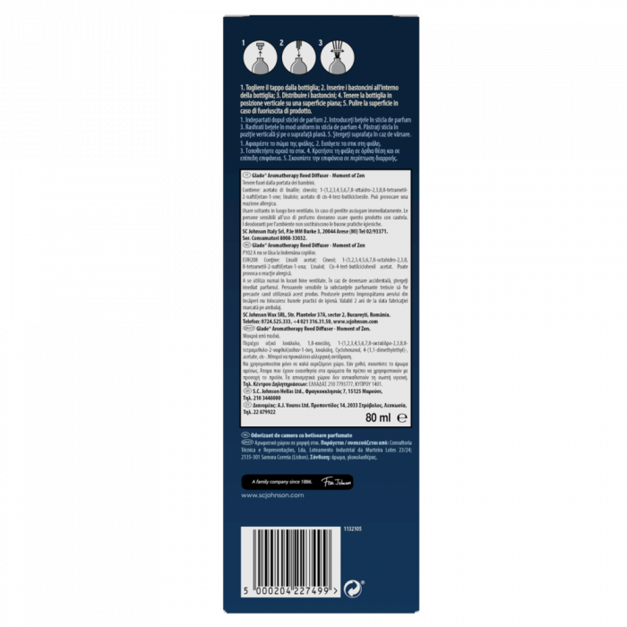 Odorizant camera cu betisoare Glade Aromatherapy Moment of Zen [2]