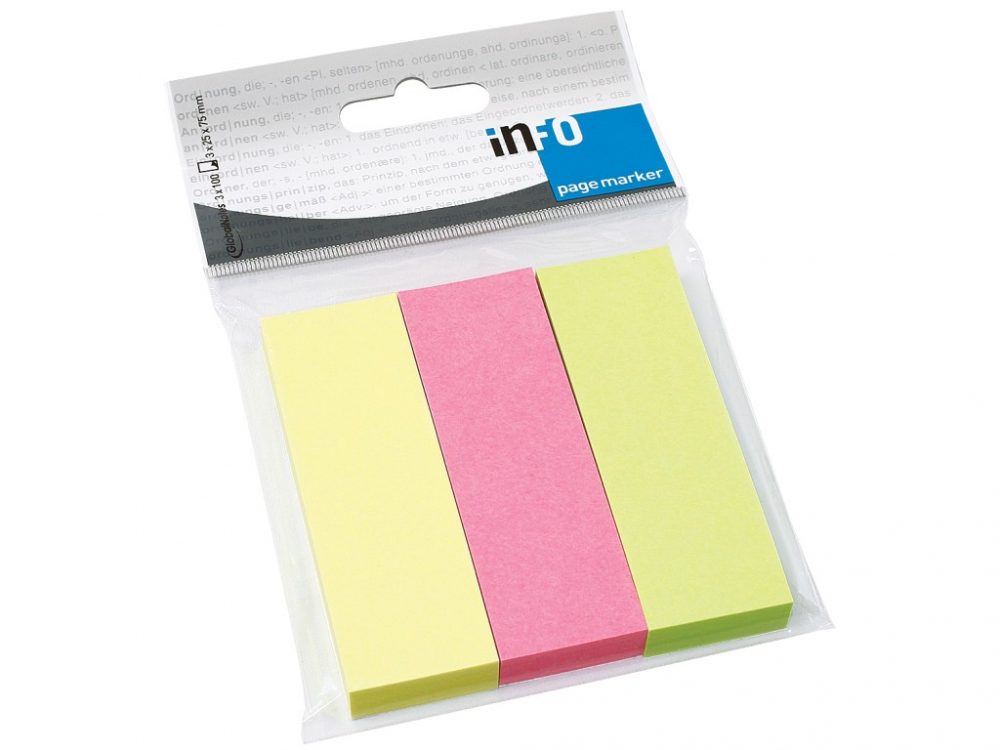 PageMarker 25 x 75 mm 3 culori/set 300 file brilliant [1]