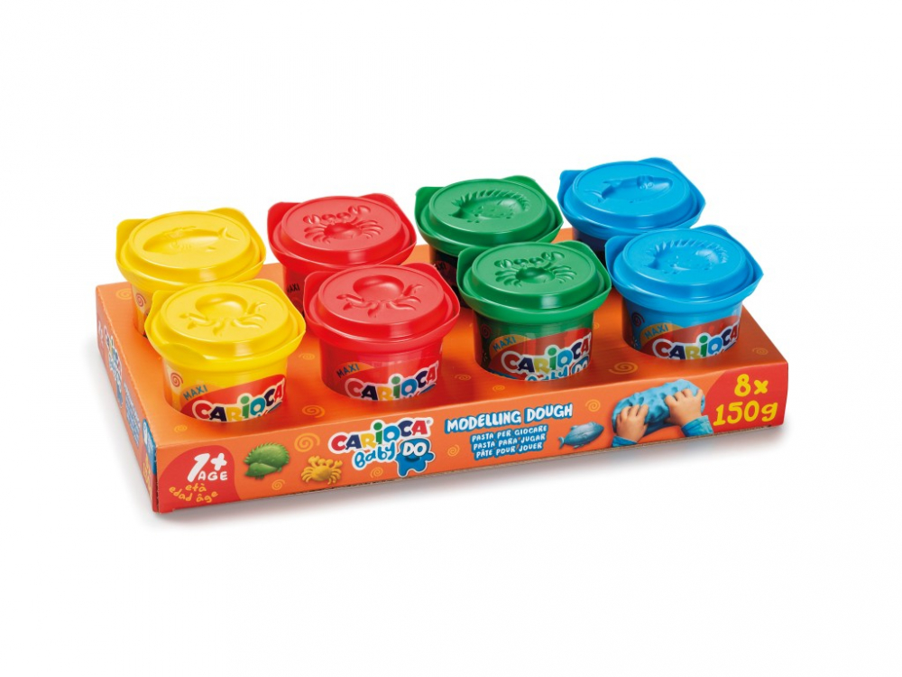 Plastilina Baby Dough Carioca 8 x 150 g/cutie [1]