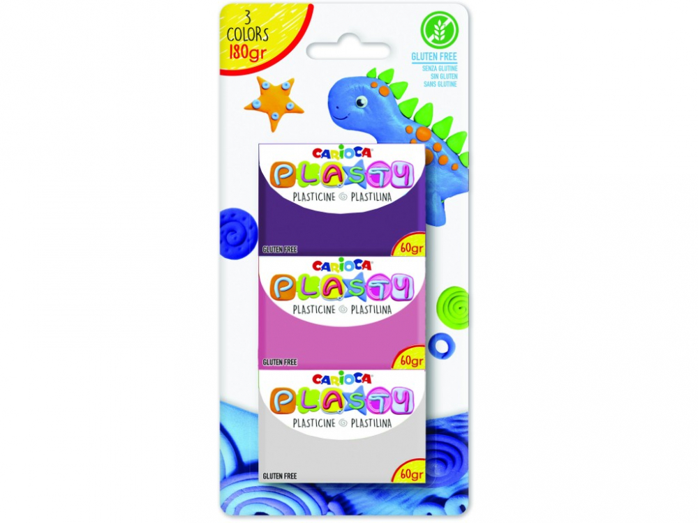 Plastilina Carioca Plasty 3/set [3]