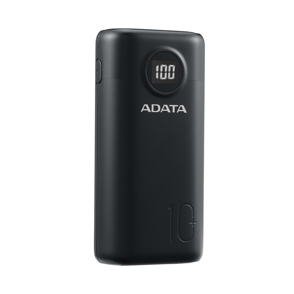 POWER BANK ADATA 10000mAh ,  Quick Charge 3.0 + PD 22.5W ,  2 x USB &amp; 1 x USB-C , digital display pt. status baterie , P10000QCD 10.000 mAh ,  total 3A , black ,  Cod Produs: AP10000QCD-DGT-CBK [2]