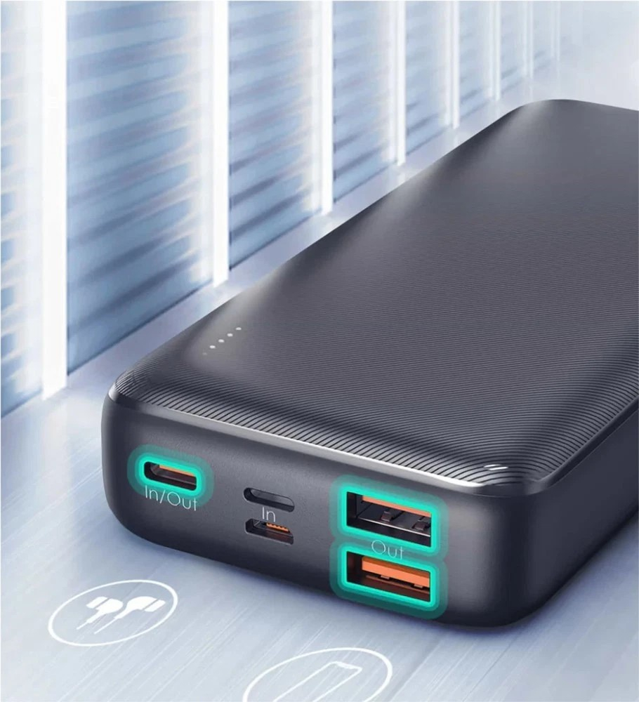 POWER BANK Aukey 20.000 mAh ,  18W incarcare rapida 5-in-1 ,  1 x USB-C ,  2 x USB-A ,  1 x USB-Lighting ,  1 x Micro-USB ,  386g ,  negru ,  Cod Produs: EU001-LLTSN1018450C [2]