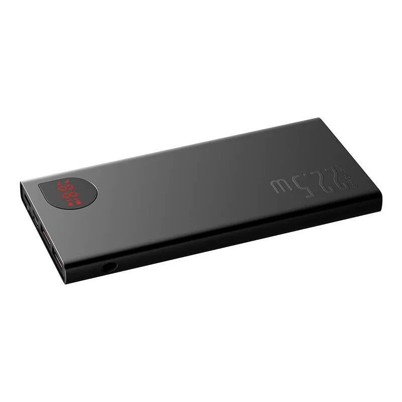 POWER BANK Baseus Adaman Metal ,  10000mAh ,  PD 3.0 + QC 3.0 22.5W ,  2 x USB; 1 x USB Type-C ,  digital display pt. status baterie ,  total 3A ,  negru ,  Cod Produs: PPAD070001 [3]