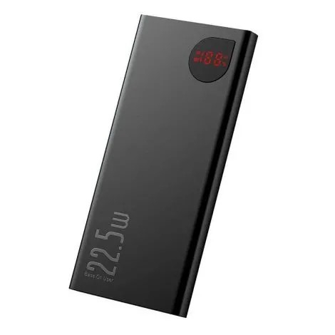 POWER BANK Baseus Adaman Metal ,  10000mAh ,  PD 3.0 + QC 3.0 22.5W ,  2 x USB; 1 x USB Type-C ,  digital display pt. status baterie ,  total 3A ,  negru ,  Cod Produs: PPAD070001 [2]
