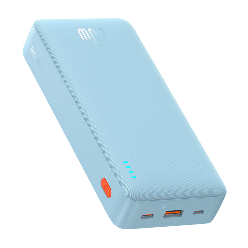 POWER BANK Baseus Airpow ,  20000mAh ,  20W ,  1 x USB; 1 x USB Type-C input/output ,  total 3A ,  include cablu USB la USB Type-C de 50cm ,  albastru ,  Cod Produs: P10022804313-00 [3]