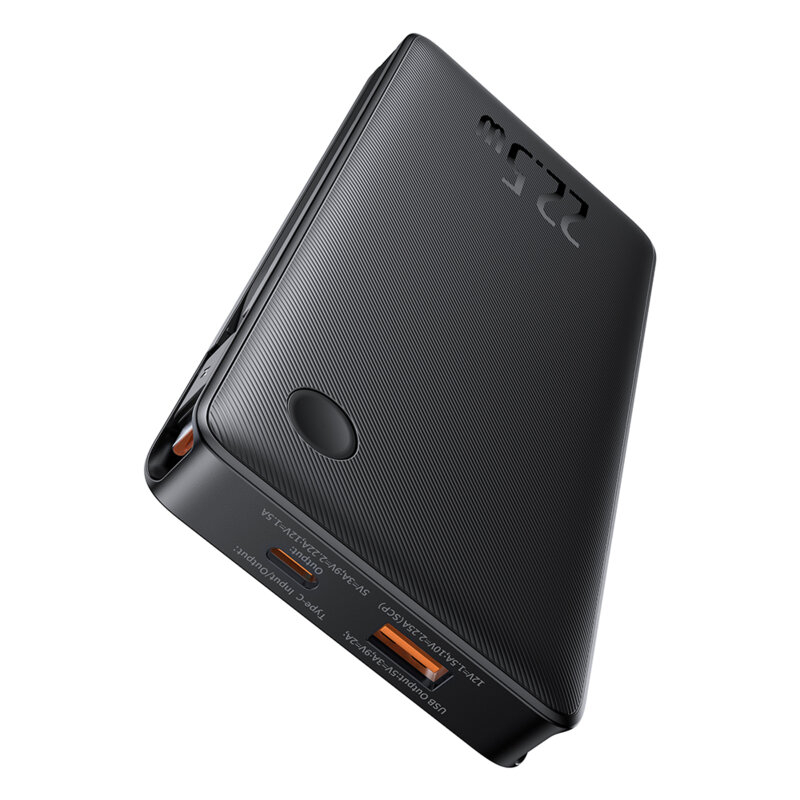 POWER BANK Baseus Airpow lite ,  10000mAh ,  22.5W ,  1 x USB; 1 cablu x USB Type-C ,  1 cablu x Iphone Lightning ,  total 3A ,  negru ,  Cod Produs: P10067501123-00 [2]